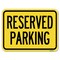 Signmission Reserved Parking Bright Yellow Heavy-Gauge Aluminum Rust Proof Parking Sign, 18" x 24", A-1824-22991 A-1824-22991 - alternate 1